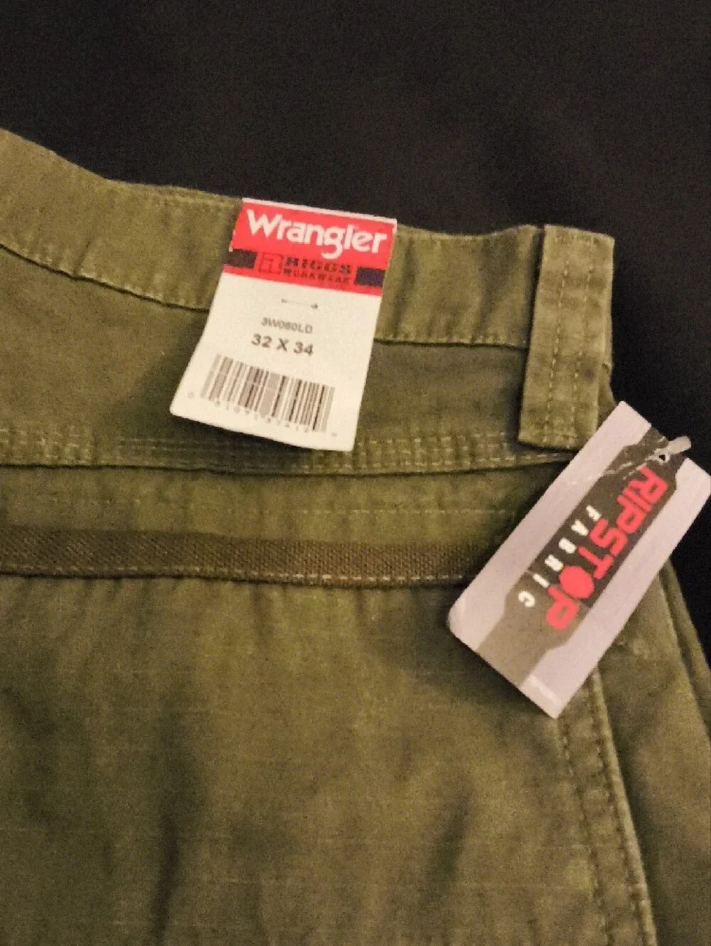 Wrangler Men's Olive Cargo Pants- Riggs Workwear